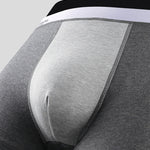 4 Pack Men's Comfortable Cotton Anti-Chafing High Elasticity Sports Boxer Briefs