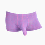 7 Pack Men's Solid Color Supportive Separated Pouch Seamless Comfort Trunks