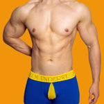 2 Pack Men's Mesh Transparent Open-Cut Cotton Mesh Trunks