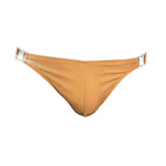 Men's Quick-Dry Odor-Control Solid Color Side Snap Swim Briefs