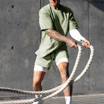 Men's Outdoor Sport Quick-Dry Breathable Double-Layer Activewear Shorts