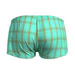 2 Pack Men's Cotton Plaid Boxers with 3D U-Pouch and Button Fly