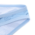 3 Pack Men's Ultra-Thin Camo U-Pouch High-Rise Mesh Breathable Bikinis