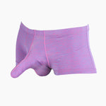 7 Pack Men's Solid Color Supportive Separated Pouch Seamless Comfort Trunks