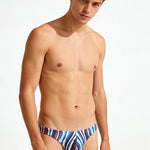 4 Pack Men's Low-Rise Printed U-Pouch Mesh for Breathability Briefs