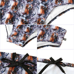Men's Low-Rise Stylish Print Swim Briefs