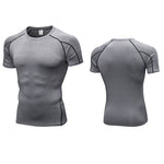 Men's Full Coverage Mesh Panel Quick-Dry Fabric Odor-Control Tops & Tights