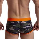 2 Pack Men's Camouflage Print Mesh Supportive Fit Touch-Free Soft-Touch Trunks