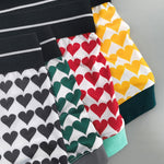 2 Pack Men's Low Rise Sexy Heart U-Shaped Pouch Boxer Briefs