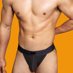 2 Pack Men's Low-rise High-cut Solid Briefs