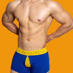 2 Pack Men's Mesh Transparent Open-Cut Cotton Mesh Trunks