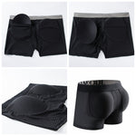 Sponge Cushion Mesh Buttock Boxer Briefs