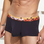 Men's Spliced Waistband U-Pouch Trunks