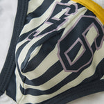 Men's Spliced Striped Mesh Pouch Briefs
