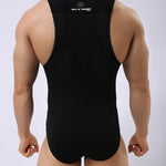 Men's Breathable Mesh Wrestling Bodysuit