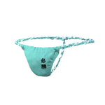 4 Pack Men's Low Rise Sexy Letter Embroidery Lace-Up Thongs