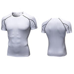 Men's Full Coverage Mesh Panel Quick-Dry Fabric Odor-Control Tops & Tights