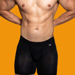 2 Pack Men's Trendy Breathable Ice Silk Boxer Briefs
