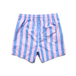 Men’s Striped Print Drawstring Board Shorts
