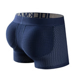 Sponge Cushion Mesh Buttock Boxer Briefs