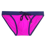 Men's Dual-Tone Swim Briefs with Removable Padding