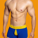 2 Pack Men's Mesh Transparent Open-Cut Cotton Mesh Trunks