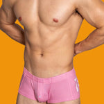 2-pack Men's Solid Color Comfortable Button-down Trunks