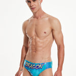 Vibrant Quick-Dry Swim Briefs for Men