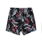 Men’s Striped Print Drawstring Board Shorts