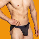 2 Pack Men's Low-rise High-cut Solid Briefs