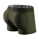 Sponge Cushion Mesh Buttock Boxer Briefs