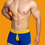 2 Pack Men's Mesh Transparent Open-Cut Cotton Mesh Trunks