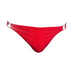 Men's Quick-Dry Odor-Control Solid Color Side Snap Swim Briefs