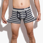 2 Pack European Luxury Brand Personalized Striped Men's Underwear