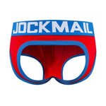 2 Pack Men's Sexy Cheeky Ultra-Soft Cotton Low-Rise & Revealing Supportive Jockstraps