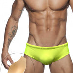 Men's Anti-Odor Sporty Cut Solid Color Swim Briefs
