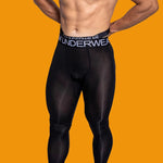 Men's Low-Rise Breathable Silk-Like Semi-Transparent Tights