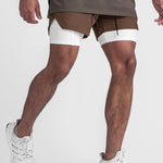 Men's Outdoor Sport Quick-Dry Breathable Double-Layer Activewear Shorts