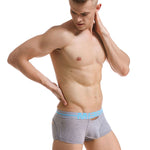 2 Pack Men's Supportive Pouch Breathable Comfort Quick-Dry Stretch Trunks