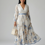 Antonella | Pleated Wrap Midi Dress