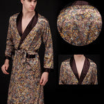 Men's Luxurious Satin Printed Robe