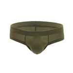 3 Pack Men's Cotton Solid U-Shaped Pouch Briefs