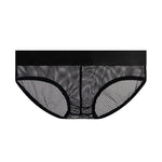 3 Pack Men's Stretchy Mesh Rainbow Style Lightweight Breathable Bikinis