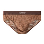 2 Pack Men's Soft & Breathable Icy Silk Quick-Dry Mid-Rise Comfort Cooling Briefs