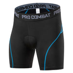 2 Pack Men's Shock-Absorbing Pad High-Stretch Sporty Activewear Tights