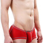 2 Pack Men's Sporty Breathable U Convex Pouch Trunks