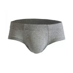 3 Pack Men's Cotton Solid U-Shaped Pouch Briefs