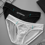 2 Pack Men's Sexy Stretch Sheer Sport Bikini – Lightweight & Breathable