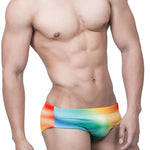 Men's Gradient Swim Briefs Sexy Bikini