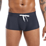 Men’s U Convex Pouch Swim Trunks with Drawstring